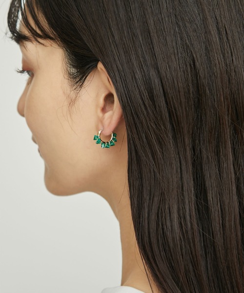 ROPE' PICNIC（ロペピクニック）の「カットカラービーズフープピアス（ピアス（両耳用）・レディース・グリーン/イエロー系その他/ブルー系その他4・FREE）」の13枚目の写真