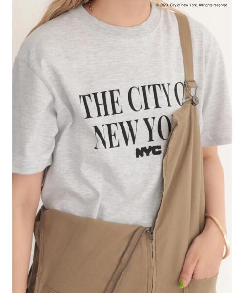 AMERICAN HOLIC(アメリカンホリック)の「THE CITY OF NEW YORK TEE(Tシャツ/カットソー・レディース・ライトグレー・L/M)」の1枚目の写真