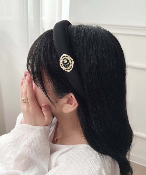 カチューシャ Three Four Time カチューシャ カラーギャザーカチューシャ : ZOZOTOWN