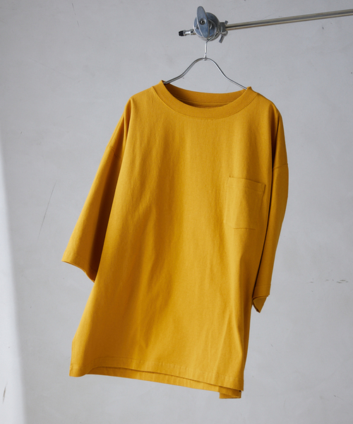 JOURNAL STANDARD relume（ジャーナルスタンダード　レリューム）の「USA オーバーサイズ ライトオンス Tシャツ（Tシャツ/カットソー・メンズ・パープル/グリーン/イエロー/ホワイト×ホワイト/ブラック/ホワイト・LARGE/MEDIUM）」の10枚目の写真
