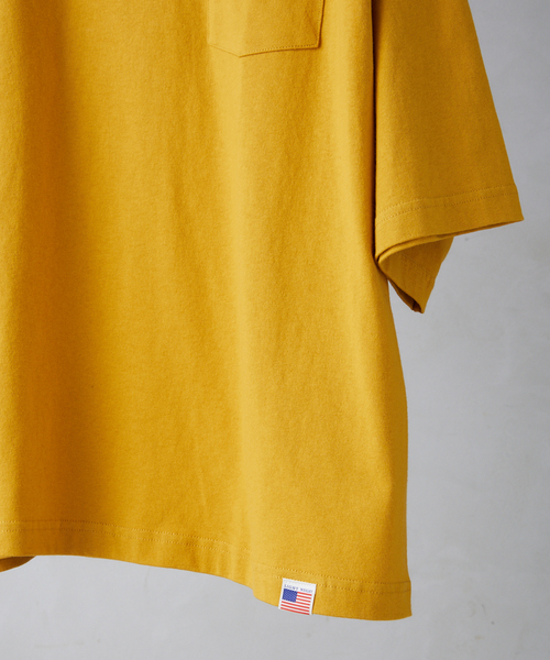 JOURNAL STANDARD relume（ジャーナルスタンダード　レリューム）の「USA オーバーサイズ ライトオンス Tシャツ（Tシャツ/カットソー・メンズ・パープル/グリーン/イエロー/ホワイト×ホワイト/ブラック/ホワイト・LARGE/MEDIUM）」の11枚目の写真