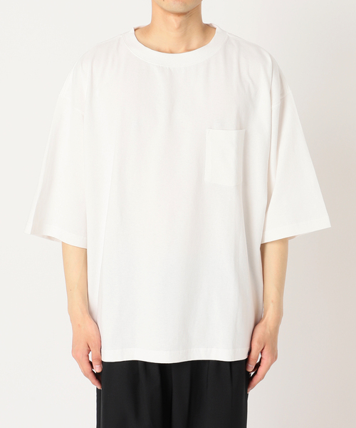 JOURNAL STANDARD relume（ジャーナルスタンダード　レリューム）の「USA オーバーサイズ ライトオンス Tシャツ（Tシャツ/カットソー・メンズ・パープル/グリーン/イエロー/ホワイト×ホワイト/ブラック/ホワイト・LARGE/MEDIUM）」の13枚目の写真