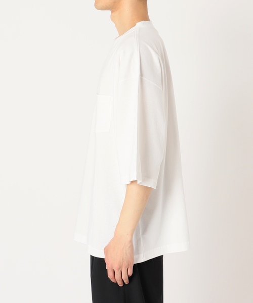 JOURNAL STANDARD relume（ジャーナルスタンダード　レリューム）の「USA オーバーサイズ ライトオンス Tシャツ（Tシャツ/カットソー・メンズ・パープル/グリーン/イエロー/ホワイト×ホワイト/ブラック/ホワイト・LARGE/MEDIUM）」の14枚目の写真