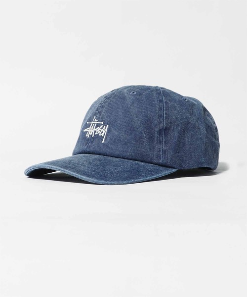 STUSSY（ステューシー）の「STUSSY/ステューシー WASHED STOCK LOW PRO CAP ロゴ キャップ ヴィンテージ風（キャップ・メンズ・ブラウン/チャコール/ネイビー/パープル・FREE）」の4枚目の写真