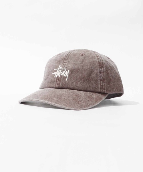 STUSSY（ステューシー）の「STUSSY/ステューシー WASHED STOCK LOW PRO CAP ロゴ キャップ ヴィンテージ風（キャップ・メンズ・ブラウン/チャコール/ネイビー/パープル・FREE）」の15枚目の写真