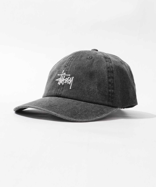 STUSSY（ステューシー）の「STUSSY/ステューシー WASHED STOCK LOW PRO CAP ロゴ キャップ ヴィンテージ風（キャップ・メンズ・ブラウン/チャコール/ネイビー/パープル・FREE）」の14枚目の写真