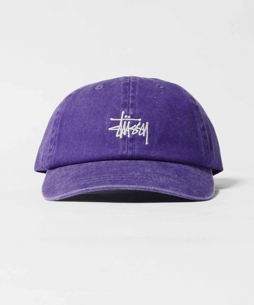 STUSSY（ステューシー）の「STUSSY/ステューシー WASHED STOCK LOW PRO CAP ロゴ キャップ ヴィンテージ風（キャップ・メンズ・ブラウン/チャコール/ネイビー/パープル・FREE）」の17枚目の写真