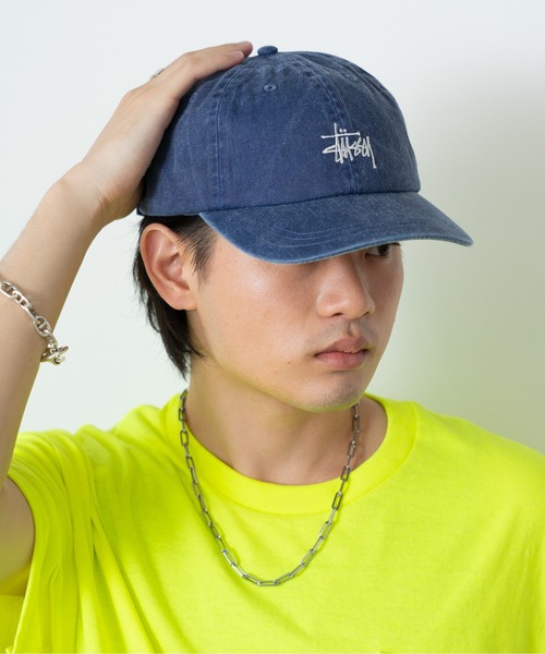 STUSSY（ステューシー）の「STUSSY/ステューシー WASHED STOCK LOW PRO CAP ロゴ キャップ ヴィンテージ風（キャップ・メンズ・ブラウン/チャコール/ネイビー/パープル・FREE）」の19枚目の写真