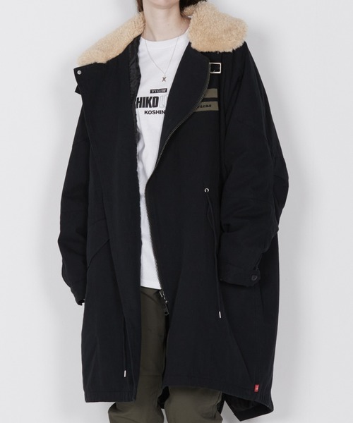 VIRGOwearworks(ヴァルゴウェアワークス)の「BOA COLLAR 2WAY MILYCOAT(モッズコート・メンズ・オリーブドラブ/ブラック・2/3/4)」の16枚目の写真