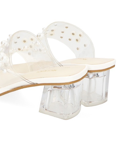 MISCH MASCH(ミッシュマッシュ)の「パールPVCサンダル/MO32203(サンダル・レディース・ホワイト・S/M/L)」の2枚目の写真