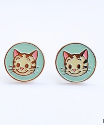 BUTTON&CUFFLINKS ボタンアンドカフリンクス:OSAMU GOODS オサムグッズ:ジャック ジル ねこイヤリング 犬イヤリング