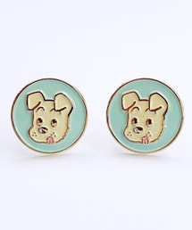 BUTTON&CUFFLINKS ボタンアンドカフリンクス:OSAMU GOODS オサムグッズ:ジャック ジル ねこイヤリング 犬イヤリング