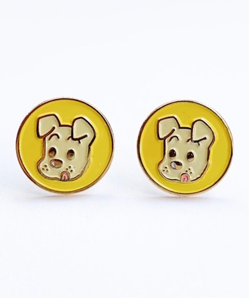 OSAMU GOODS(オサムグッズ)の「BUTTON&CUFFLINKS ボタンアンドカフリンクス:OSAMU GOODS オサムグッズ:ジャック ジル ねこイヤリング 犬イヤリング(イヤリング・レディース・ブルー系2/イエロー/レッド/イエロー系2/レッド系2/レッド系1/イエロー系/ブルー/ブルー系1/イエロー系1・FREE)」の7枚目の写真