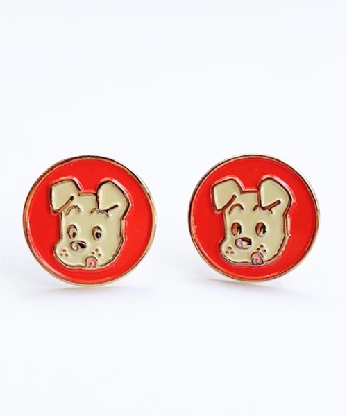 OSAMU GOODS(オサムグッズ)の「BUTTON&CUFFLINKS ボタンアンドカフリンクス:OSAMU GOODS オサムグッズ:ジャック ジル ねこイヤリング 犬イヤリング(イヤリング・レディース・ブルー系2/イエロー/レッド/イエロー系2/レッド系2/レッド系1/イエロー系/ブルー/ブルー系1/イエロー系1・FREE)」の10枚目の写真