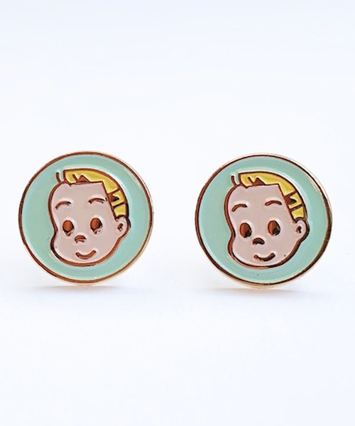 OSAMU GOODS(オサムグッズ)の「BUTTON&CUFFLINKS ボタンアンドカフリンクス:OSAMU GOODS オサムグッズ:ジャック ジル ねこイヤリング 犬イヤリング(イヤリング・レディース・ブルー系2/イエロー/レッド/イエロー系2/レッド系2/レッド系1/イエロー系/ブルー/ブルー系1/イエロー系1・FREE)」の3枚目の写真