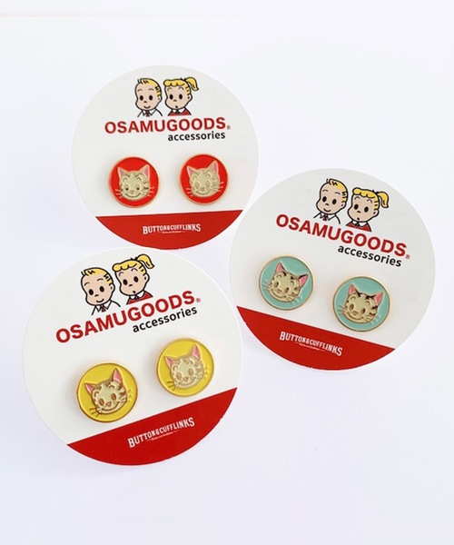 OSAMU GOODS(オサムグッズ)の「BUTTON&CUFFLINKS ボタンアンドカフリンクス:OSAMU GOODS オサムグッズ:ジャック ジル ねこイヤリング 犬イヤリング(イヤリング・レディース・ブルー系2/イエロー/レッド/イエロー系2/レッド系2/レッド系1/イエロー系/ブルー/ブルー系1/イエロー系1・FREE)」の15枚目の写真