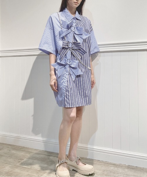 LA POMME petit（ラポミ・プチ）の「パールチェーンネックレス付き  