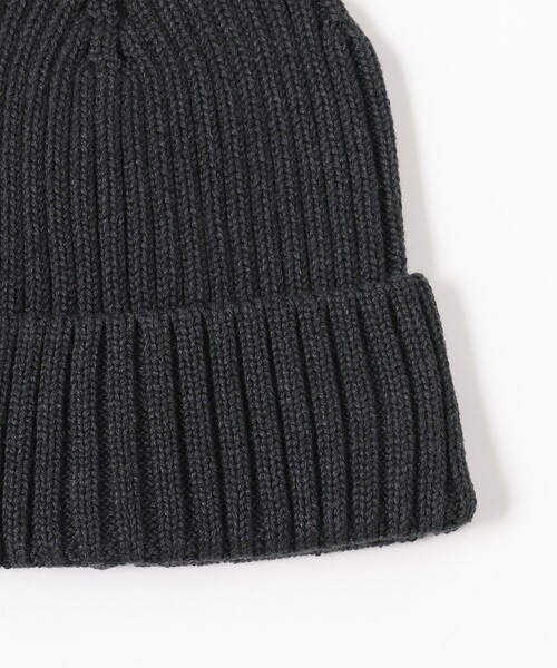 B:MING by BEAMS（ビーミングバイビームス）の「B:MING by BEAMS / コットンアクリル リブ ワッチキャップ（ニットキャップ/ビーニー・メンズ・カーキ/インディゴブルー/ブラック・ONE SIZE）」の4枚目の写真
