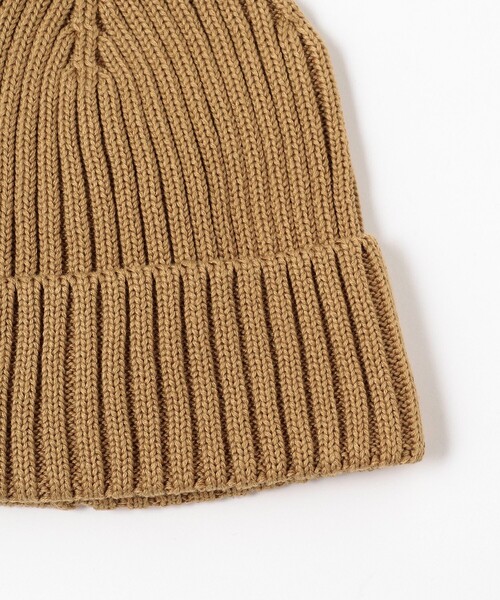 B:MING by BEAMS（ビーミングバイビームス）の「B:MING by BEAMS / コットンアクリル リブ ワッチキャップ（ニットキャップ/ビーニー・メンズ・カーキ/インディゴブルー/ブラック・ONE SIZE）」の7枚目の写真