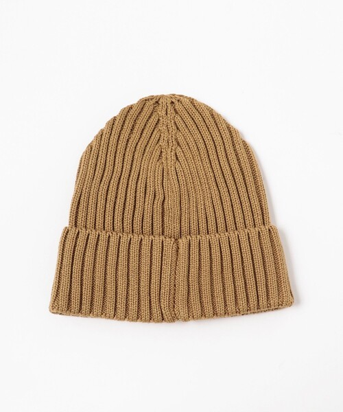 B:MING by BEAMS（ビーミングバイビームス）の「B:MING by BEAMS / コットンアクリル リブ ワッチキャップ（ニットキャップ/ビーニー・メンズ・カーキ/インディゴブルー/ブラック・ONE SIZE）」の6枚目の写真