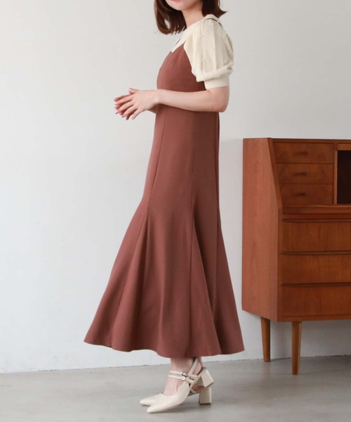 archives（アルシーヴ）の「パールケーブルパフスリニット（ニット/セーター・レディース・ブラック/アイボリー/ローズ・MEDIUM）」の12枚目の写真