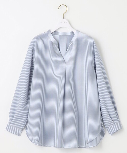 ANY SIS（エニィスィス）の「【AIコラボ】スタンドカラースキッパー ブラウス（シャツ/ブラウス・レディース・ブラック系/ベージュ系1/ホワイト系/スカイブルー系1・2）」の18枚目の写真