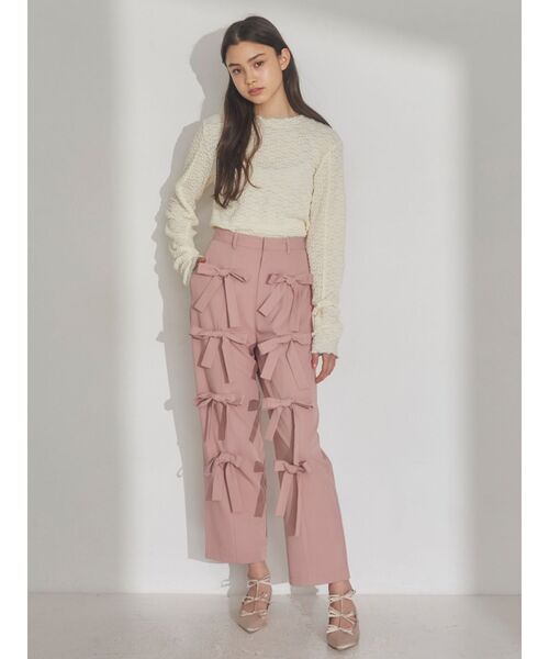 merry jenny（メリージェニー）の「floralストレッチレースtops（Tシャツ/カットソー・レディース・オフホワイト/ライトブルー/アイボリー・FREE）」の14枚目の写真