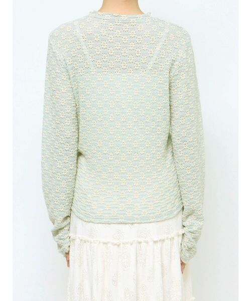 merry jenny（メリージェニー）の「floralストレッチレースtops（Tシャツ/カットソー・レディース・オフホワイト/ライトブルー/アイボリー・FREE）」の17枚目の写真