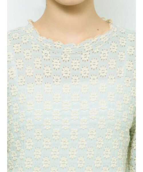 merry jenny（メリージェニー）の「floralストレッチレースtops（Tシャツ/カットソー・レディース・オフホワイト/ライトブルー/アイボリー・FREE）」の18枚目の写真