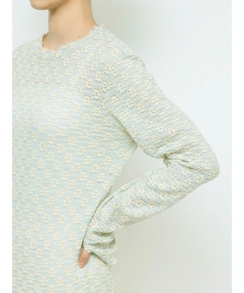 merry jenny（メリージェニー）の「floralストレッチレースtops（Tシャツ/カットソー・レディース・オフホワイト/ライトブルー/アイボリー・FREE）」の19枚目の写真