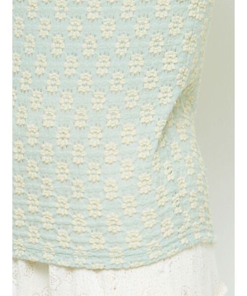 merry jenny（メリージェニー）の「floralストレッチレースtops（Tシャツ/カットソー・レディース・オフホワイト/ライトブルー/アイボリー・FREE）」の20枚目の写真