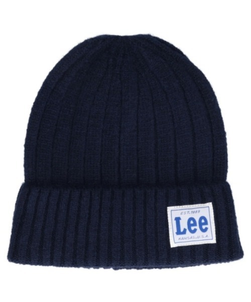 Lee（リー）の「LEE/リー　LE WATCH WOOLY YARN（ハンチング/ベレー帽・レディース・ネイビー/ホワイト/グレー/ブラック・57~59cm）」の4枚目の写真