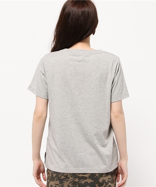 ROSE BUD（ローズバッド）の「S-LCTT-15143 SURF IS S/S-T（Tシャツ/カットソー・レディース・ホワイト/ミックスグレー・ONE SIZE）」の11枚目の写真