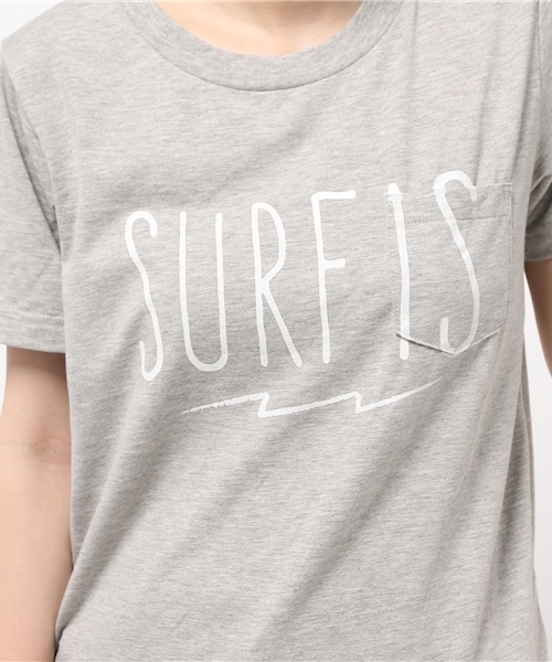 ROSE BUD（ローズバッド）の「S-LCTT-15143 SURF IS S/S-T（Tシャツ/カットソー・レディース・ホワイト/ミックスグレー・ONE SIZE）」の5枚目の写真
