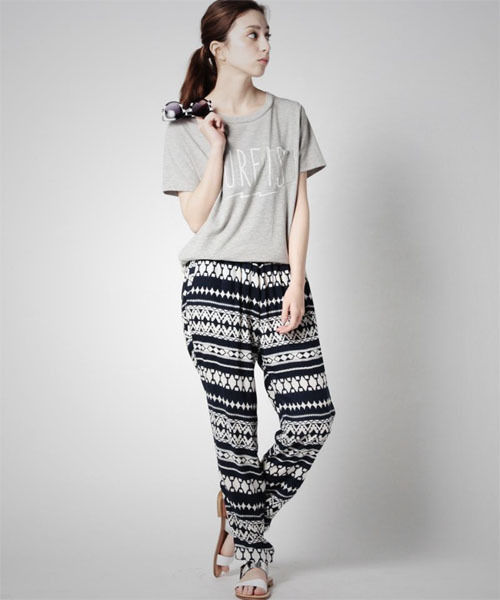 ROSE BUD（ローズバッド）の「S-LCTT-15143 SURF IS S/S-T（Tシャツ/カットソー・レディース・ホワイト/ミックスグレー・ONE SIZE）」の14枚目の写真