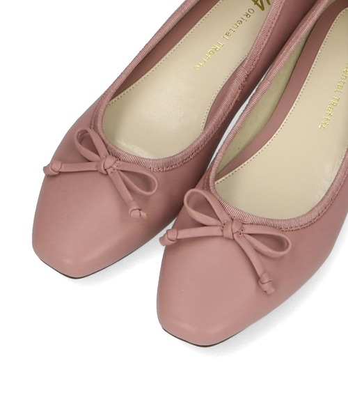 WA ORiental TRaffic（ダブルエーオリエンタルトラフィック）の「スクエアトゥフラットバレエシューズ 32306（バレエシューズ・レディース・ブラック/ピンク/ベージュ・34/35/36/37/38/39/40/41/42/33/43）」の4枚目の写真