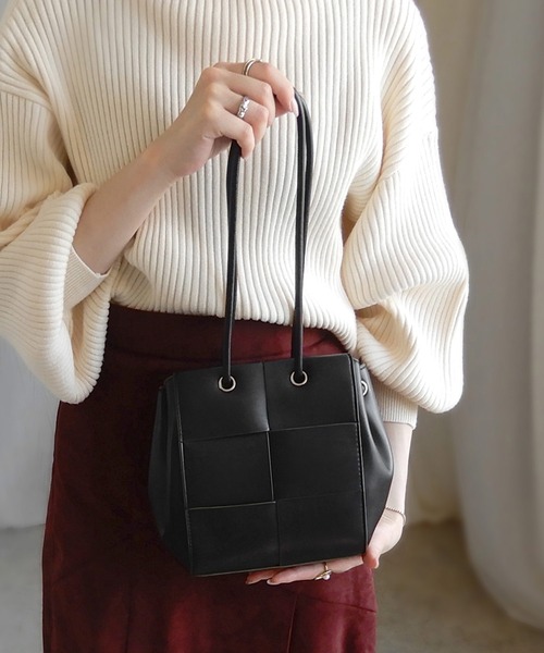 minia(ミニア)の「ブレイドミニバッグ(ハンドバッグ・レディース・アイボリー/ブラック/モカ・FREE)」の21枚目の写真