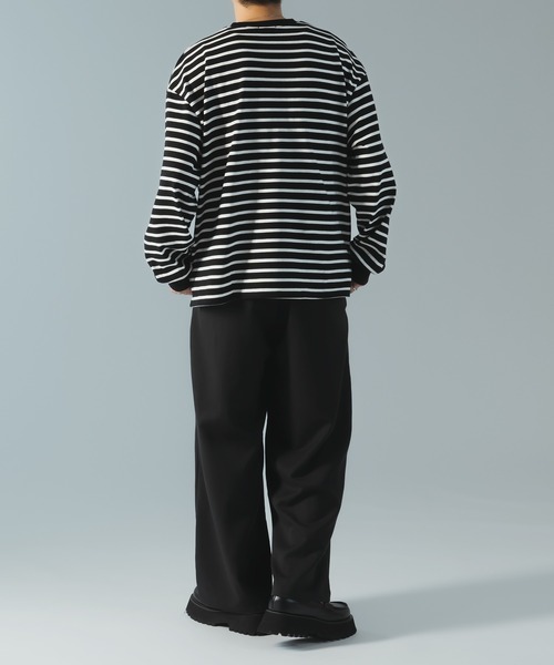 LOHEN BOXY LINE BIG LONG-T ボーダー LOHEN BOXY LINE BIG LONG-T ボーダー