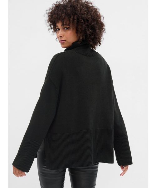 GAP（ギャップ）の「リラックス タートルネック チュニックセーター（ニット/セーター・レディース・ブルー/ブラック/グリーン・XS/M/S/XL/XXS/L）」の4枚目の写真