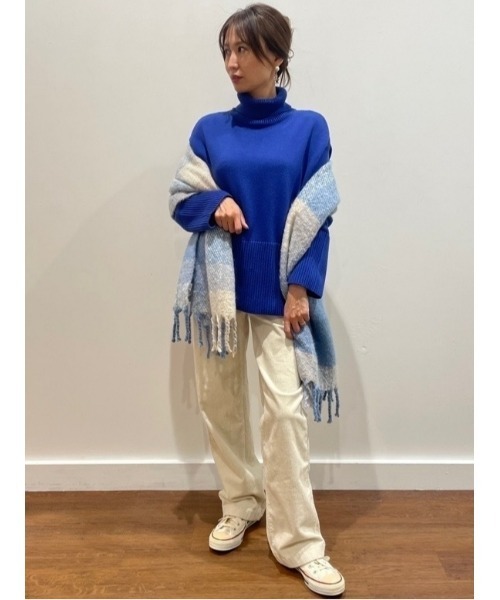GAP（ギャップ）の「リラックス タートルネック チュニックセーター（ニット/セーター・レディース・ブルー/ブラック/グリーン・XS/M/S/XL/XXS/L）」の11枚目の写真
