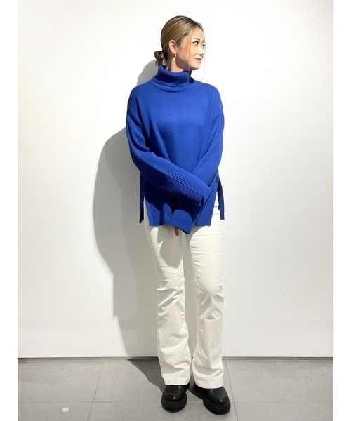 GAP（ギャップ）の「リラックス タートルネック チュニックセーター（ニット/セーター・レディース・ブルー/ブラック/グリーン・XS/M/S/XL/XXS/L）」の12枚目の写真