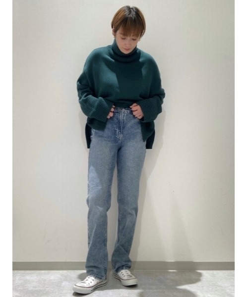 GAP（ギャップ）の「リラックス タートルネック チュニックセーター（ニット/セーター・レディース・ブルー/ブラック/グリーン・XS/M/S/XL/XXS/L）」の18枚目の写真