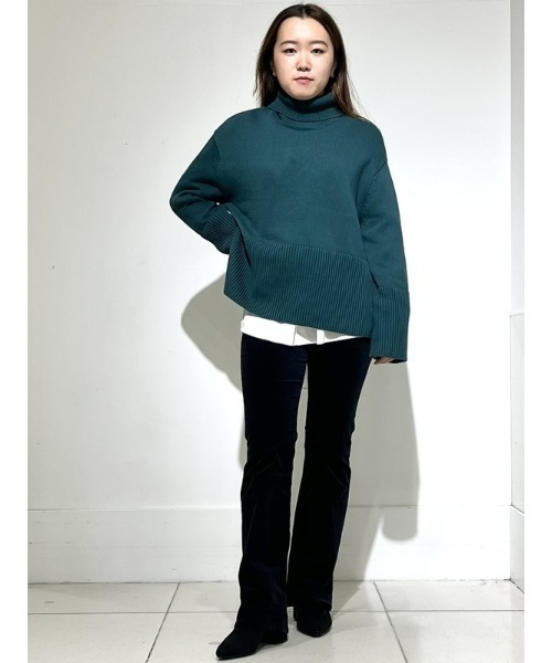 GAP（ギャップ）の「リラックス タートルネック チュニックセーター（ニット/セーター・レディース・ブルー/ブラック/グリーン・XS/M/S/XL/XXS/L）」の19枚目の写真