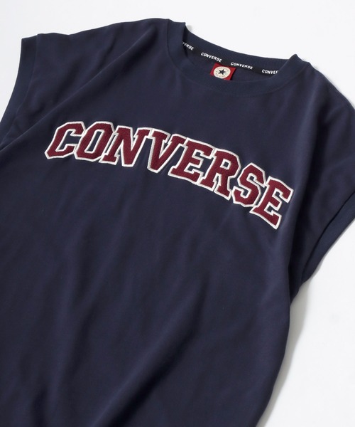 CONVERSE(コンバース)の「CONVERSE/コンバース カレッジロゴ ノースリーブ ベスト レディース メンズ(Tシャツ/カットソー・レディース・オートミール/スミクロ/ネイビー/ワイン・M/L/LL)」の1枚目の写真