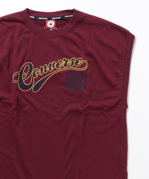CONVERSE(コンバース)の「CONVERSE/コンバース カレッジロゴ ノースリーブ ベスト レディース メンズ(Tシャツ/カットソー・レディース・オートミール/スミクロ/ネイビー/ワイン・M/L/LL)」の6枚目の写真