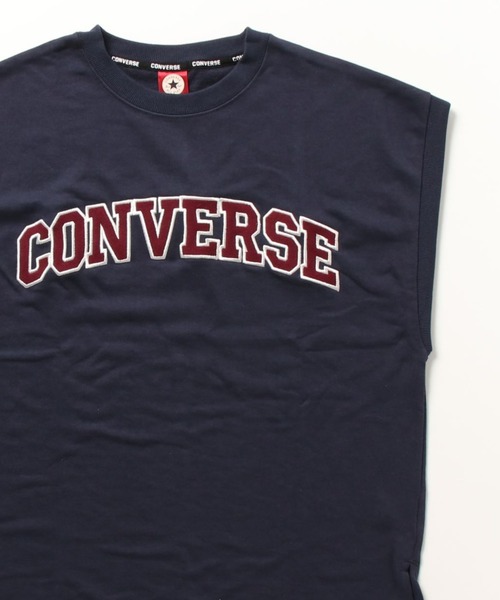 CONVERSE(コンバース)の「CONVERSE/コンバース カレッジロゴ ノースリーブ ベスト レディース メンズ(Tシャツ/カットソー・レディース・オートミール/スミクロ/ネイビー/ワイン・M/L/LL)」の7枚目の写真
