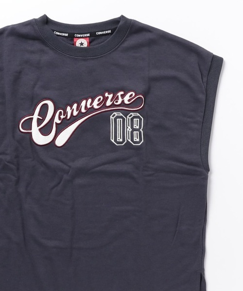 CONVERSE(コンバース)の「CONVERSE/コンバース カレッジロゴ ノースリーブ ベスト レディース メンズ(Tシャツ/カットソー・レディース・オートミール/スミクロ/ネイビー/ワイン・M/L/LL)」の8枚目の写真