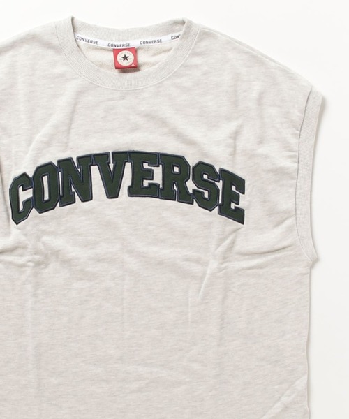 CONVERSE(コンバース)の「CONVERSE/コンバース カレッジロゴ ノースリーブ ベスト レディース メンズ(Tシャツ/カットソー・レディース・オートミール/スミクロ/ネイビー/ワイン・M/L/LL)」の9枚目の写真