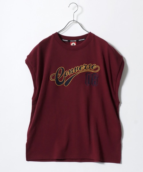 CONVERSE(コンバース)の「CONVERSE/コンバース カレッジロゴ ノースリーブ ベスト レディース メンズ(Tシャツ/カットソー・レディース・オートミール/スミクロ/ネイビー/ワイン・M/L/LL)」の14枚目の写真