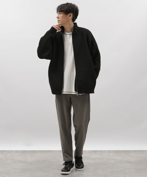 LAKOLE（ラコレ）の「PEドライバーズニット / 971588（ニット/セーター・メンズ・グリーン/グレー/ブラック・MEDIUM/X-LARGE/LARGE）」の4枚目の写真